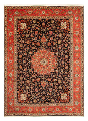 Alfombra Persa - Tabriz - Real - 407 x 297 cm - azul oscuro