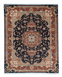 Alfombra Persa - Tabriz - Real - 200 x 155 cm - azul oscuro