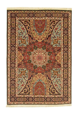 Alfombra Persa - Tabriz - Real - 151 x 102 cm - multicolor