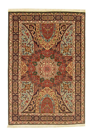 Alfombra Persa - Tabriz - Real - 151 x 102 cm - multicolor