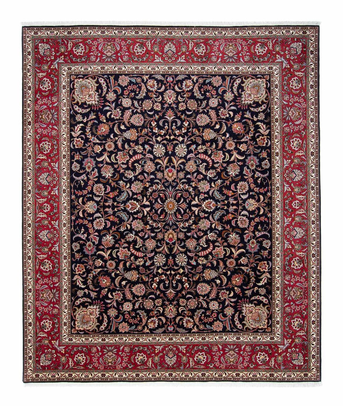 Alfombra Persa - Tabriz - Real - 308 x 252 cm - azul oscuro