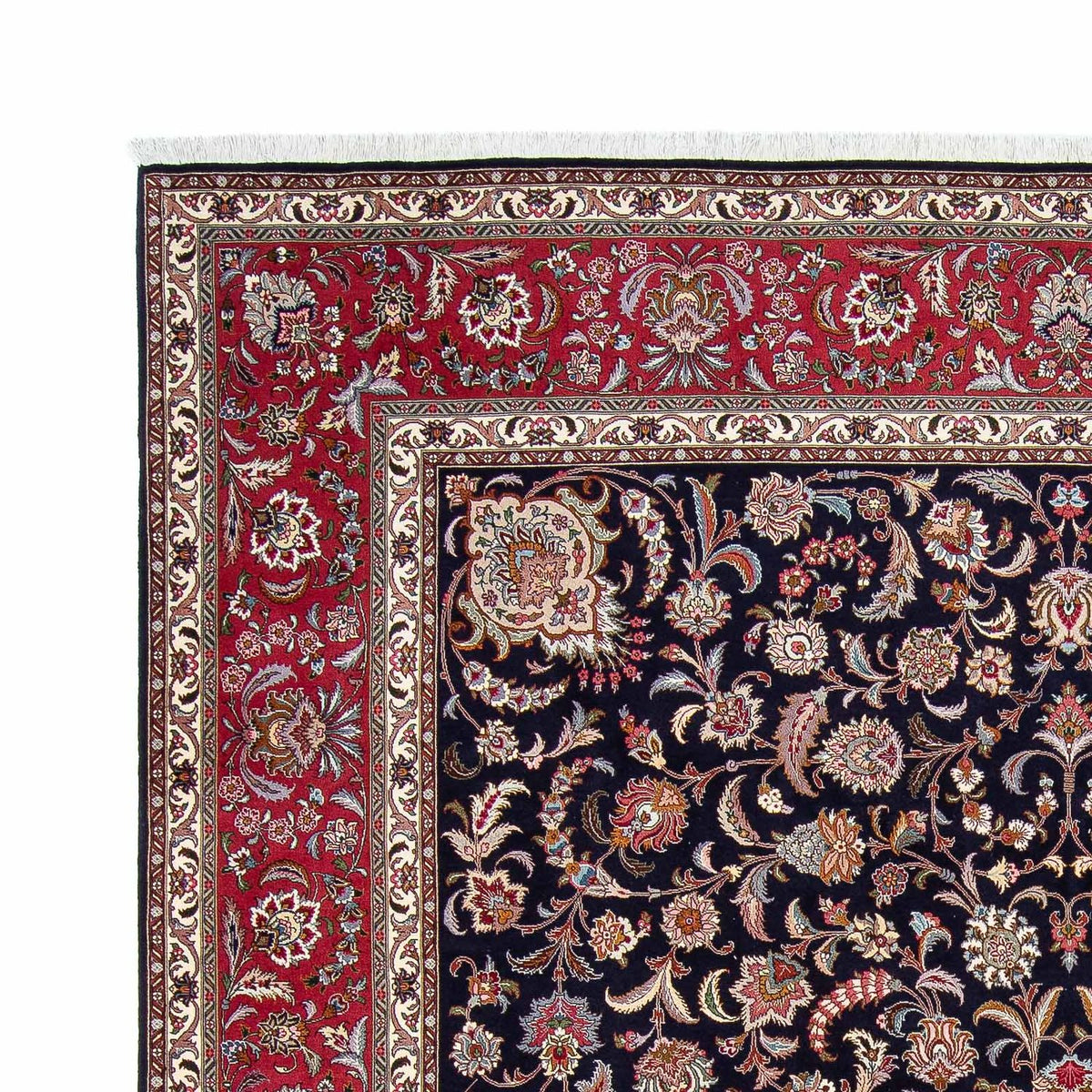 Alfombra Persa - Tabriz - Real - 308 x 252 cm - azul oscuro