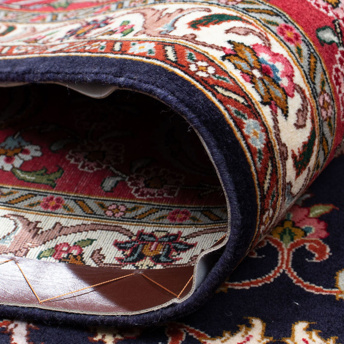 Alfombra Persa - Tabriz - Real - 308 x 252 cm - azul oscuro