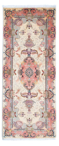 Alfombra de pasillo Alfombra Persa - Tabriz - Real - 203 x 80 cm - beige