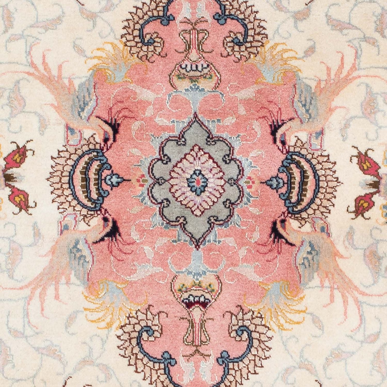 Alfombra de pasillo Alfombra Persa - Tabriz - Real - 203 x 80 cm - beige