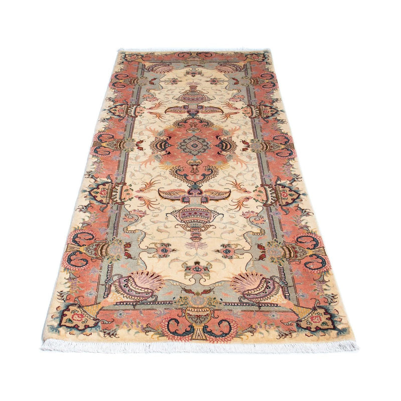 Alfombra de pasillo Alfombra Persa - Tabriz - Real - 203 x 80 cm - beige