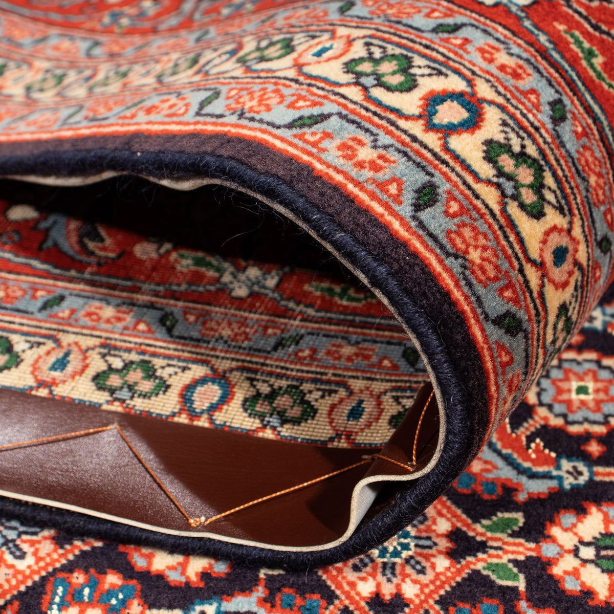 Alfombra persa - Tabriz - 252 x 201 cm - azul oscuro