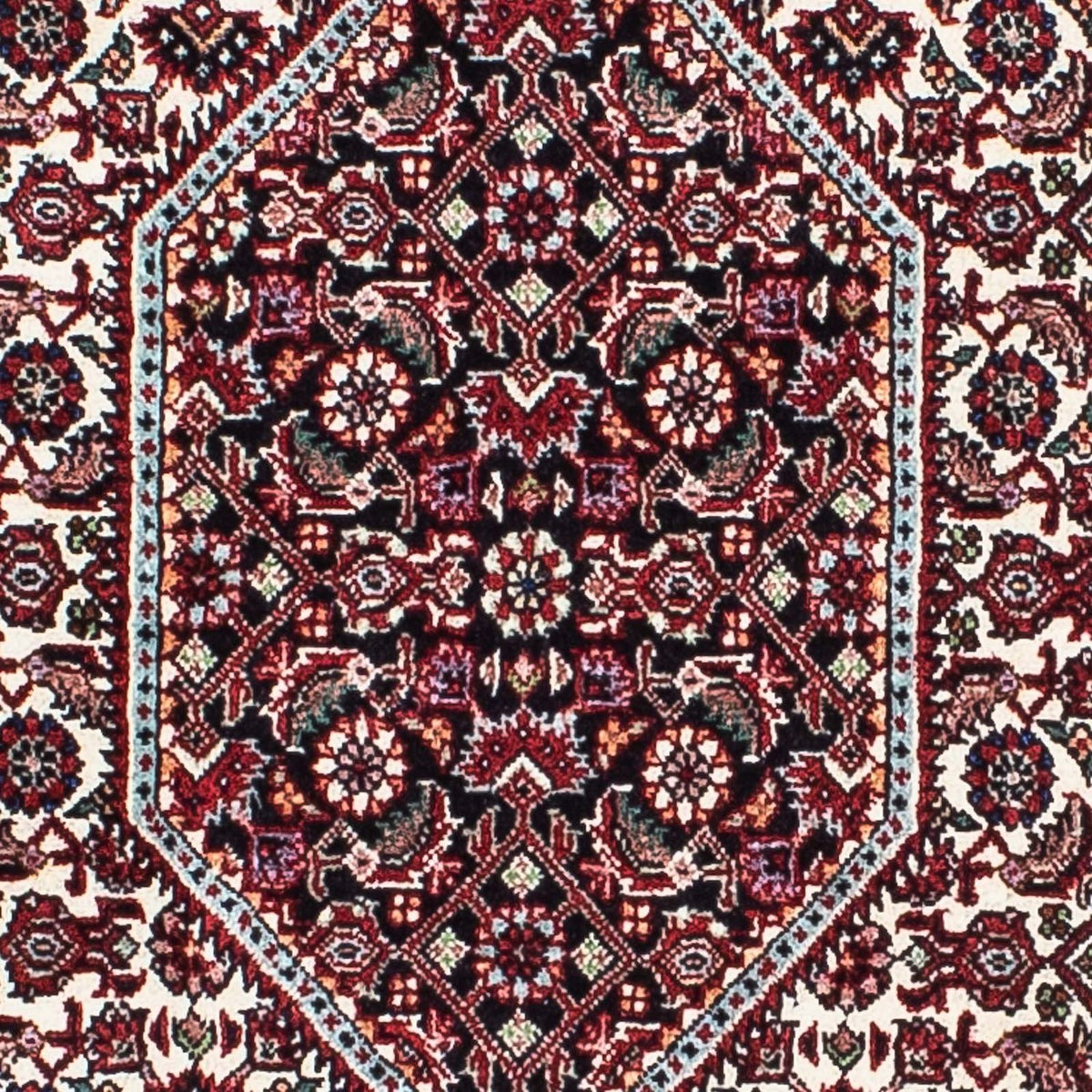 Alfombra persa - Bidjar - 209 x 132 cm - rojo claro