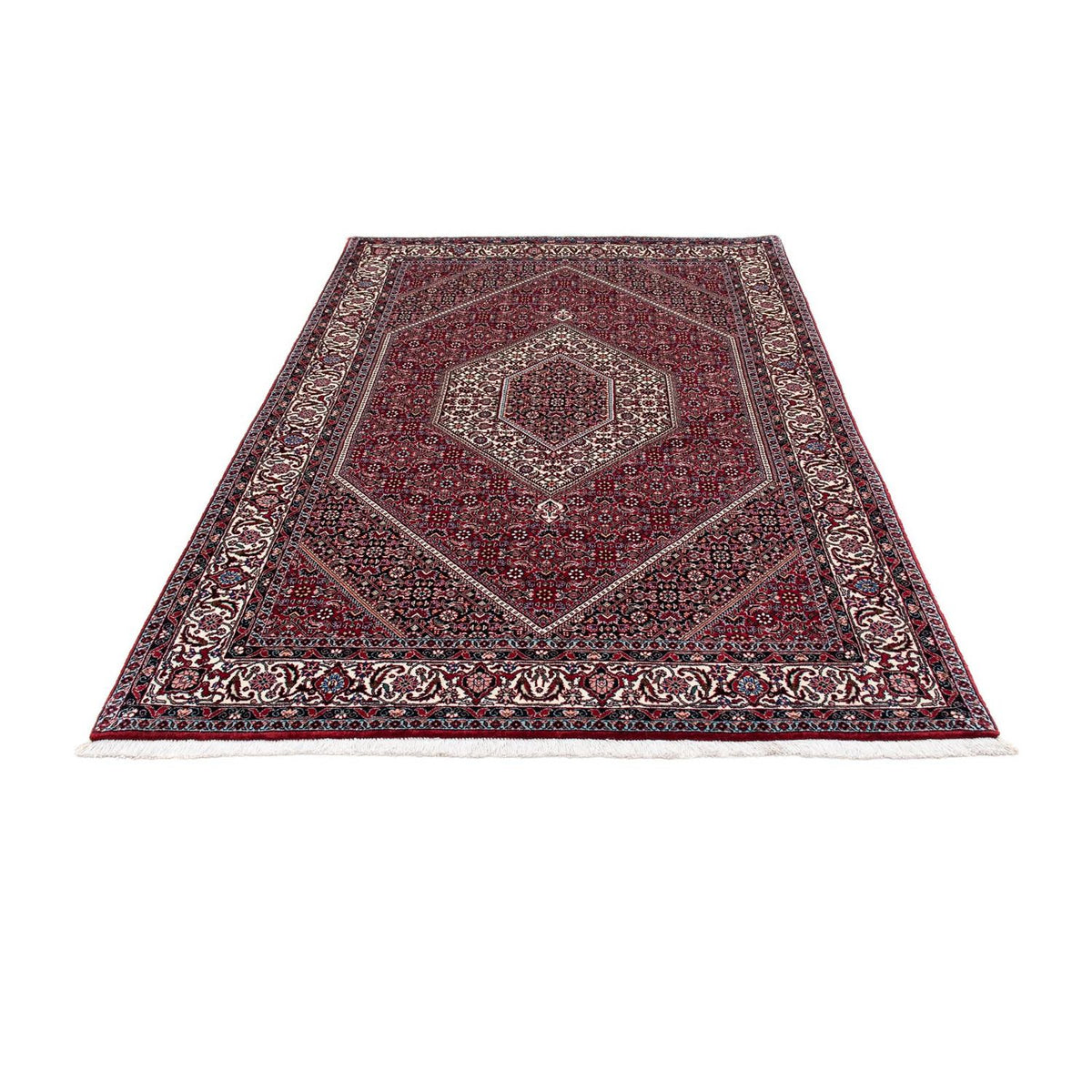 Alfombra persa - Bidjar - 209 x 132 cm - rojo claro