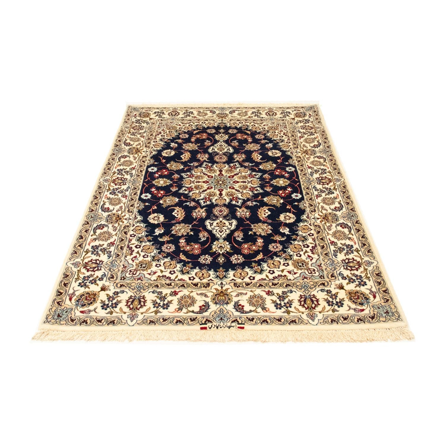 Alfombra Persa - Isfahan - Prima - 171 x 108 cm - azul oscuro