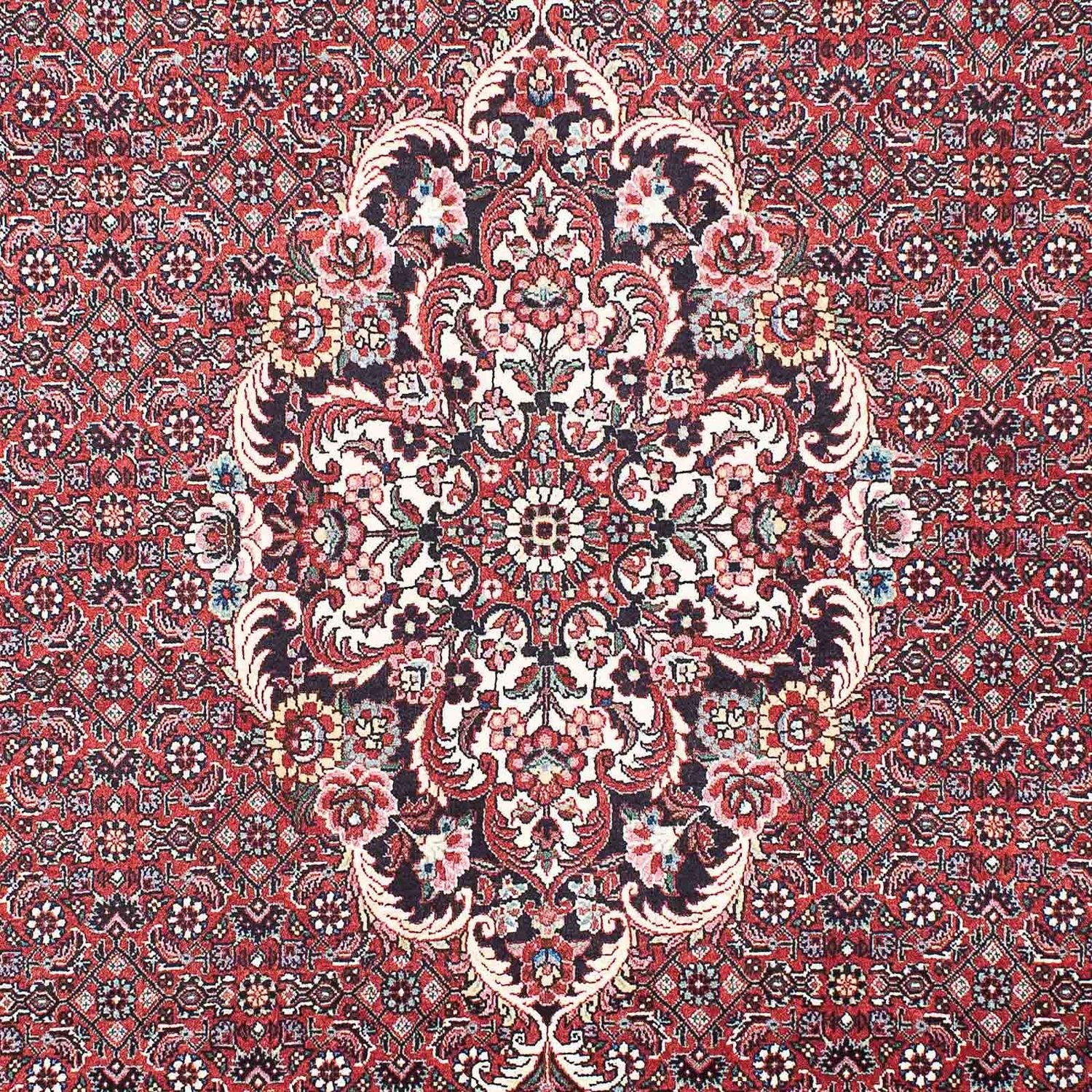 Alfombra persa - Bidjar - 203 x 139 cm - rojo claro