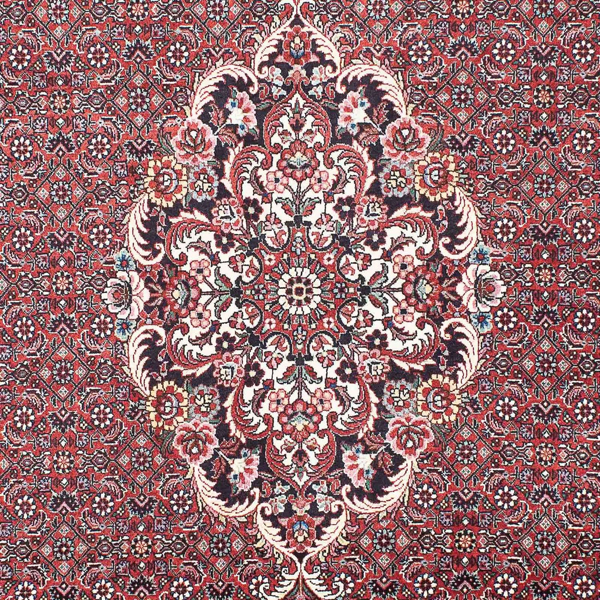 Alfombra persa - Bidjar - 203 x 139 cm - rojo claro