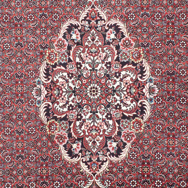 Alfombra persa - Bidjar - 203 x 139 cm - rojo claro