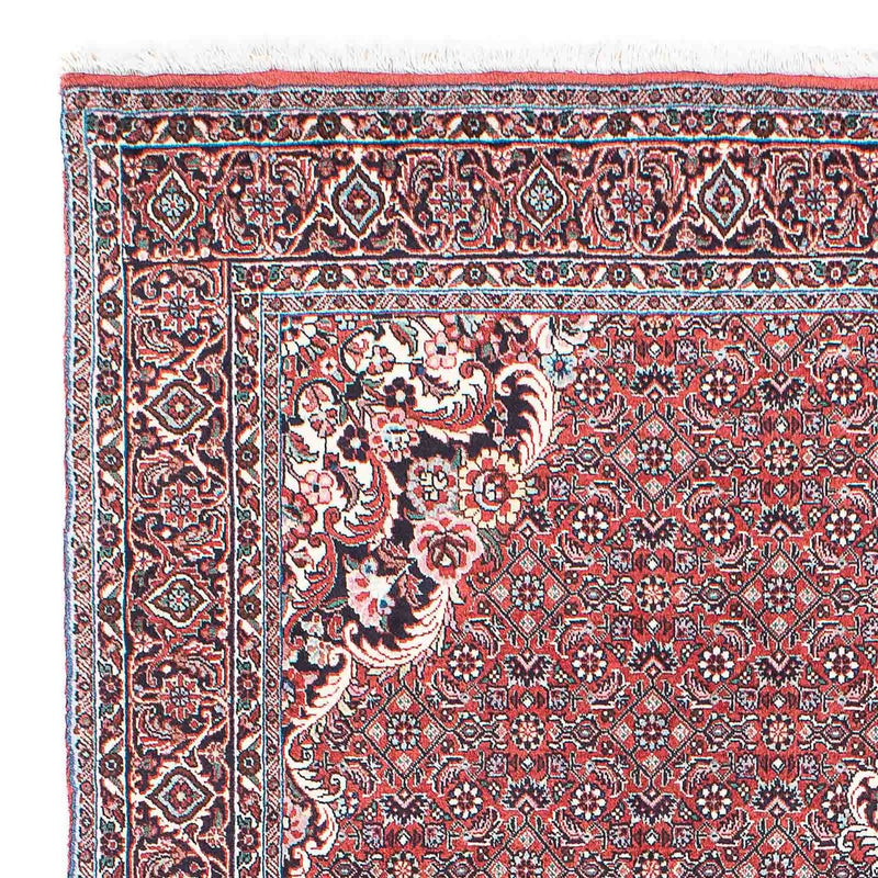 Alfombra persa - Bidjar - 203 x 139 cm - rojo claro