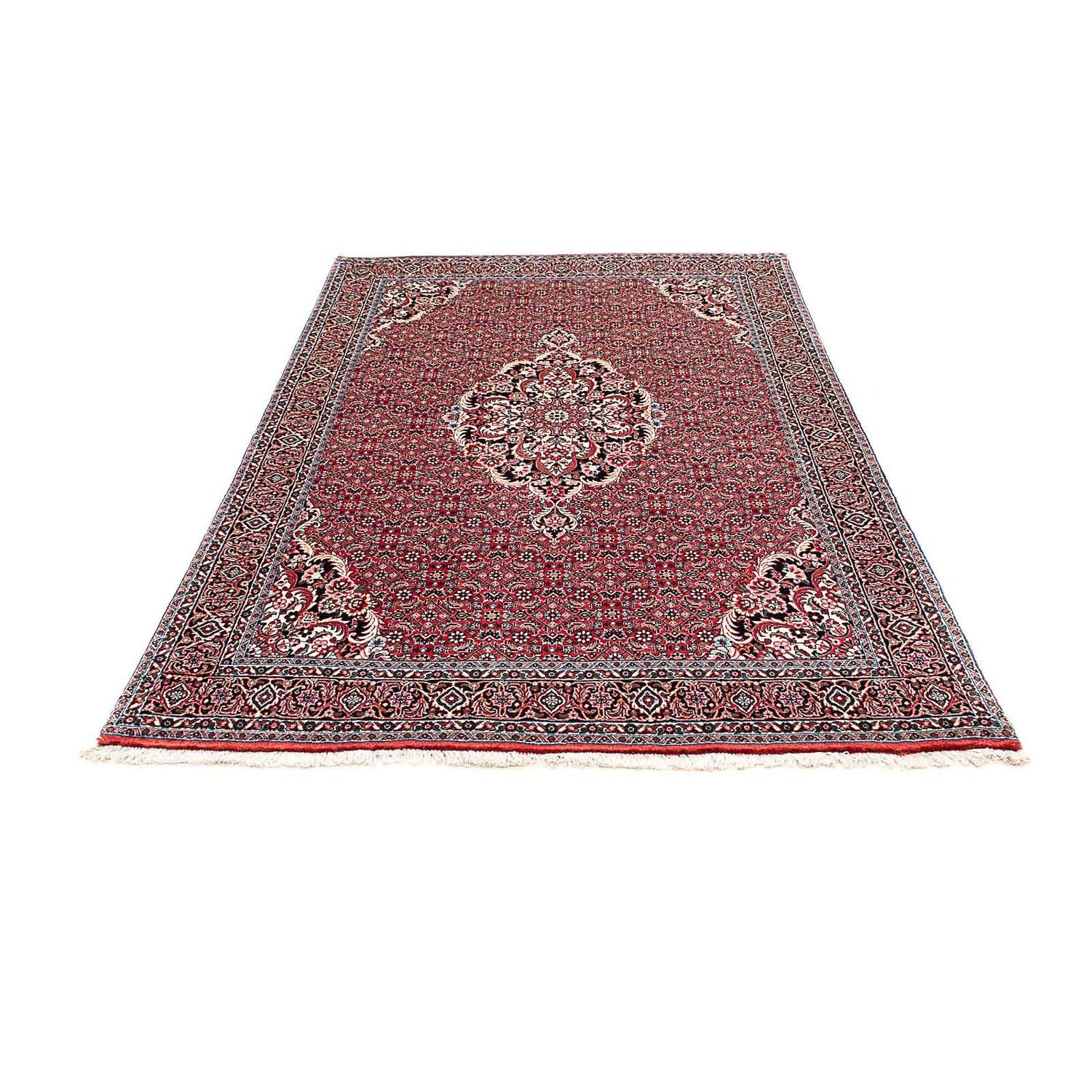 Alfombra persa - Bidjar - 203 x 139 cm - rojo claro