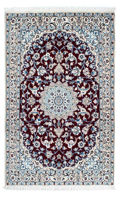 Alfombra Persa - Nain - Real - 182 x 110 cm - rojo oscuro