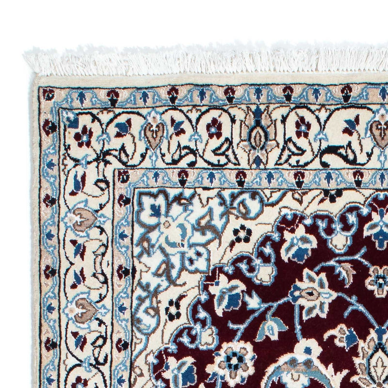 Alfombra Persa - Nain - Real - 182 x 110 cm - rojo oscuro