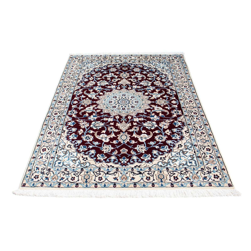 Alfombra Persa - Nain - Real - 182 x 110 cm - rojo oscuro