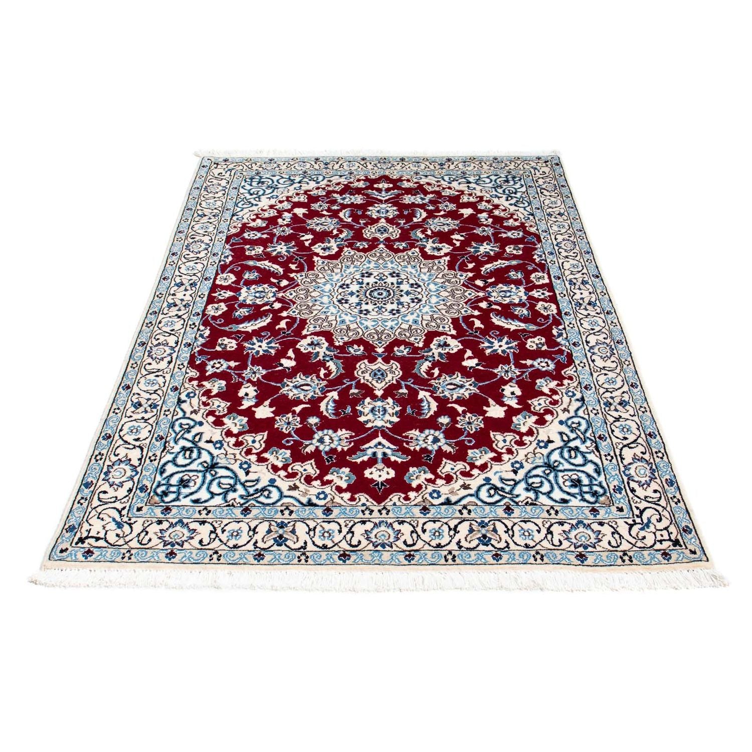 Alfombra de pasillo Alfombra Persa - Nain - Real - 177 x 107 cm - rojo oscuro
