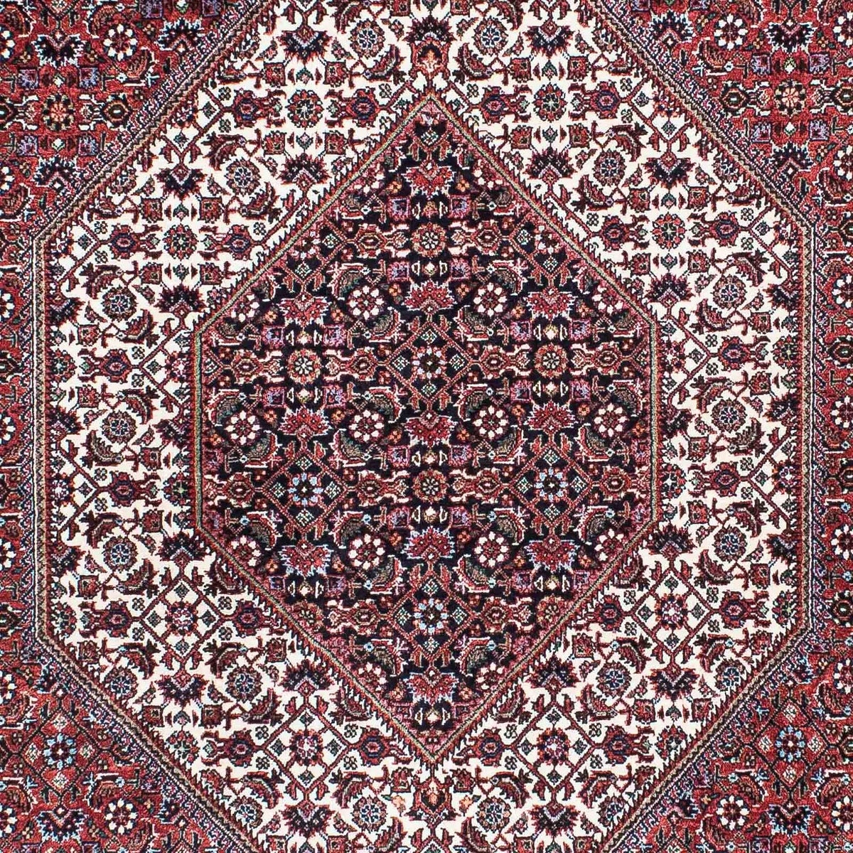 Alfombra persa - Bidjar - 214 x 131 cm - rojo claro