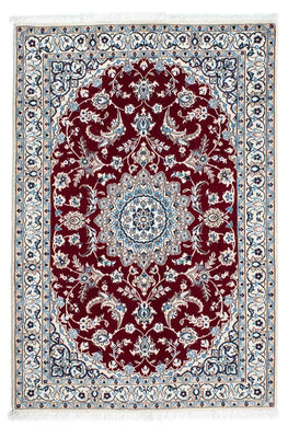 Alfombra Persa - Nain - Real - 163 x 115 cm - rojo oscuro