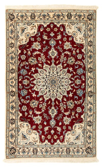 Alfombra Persa - Nain - Real - 139 x 82 cm - rojo