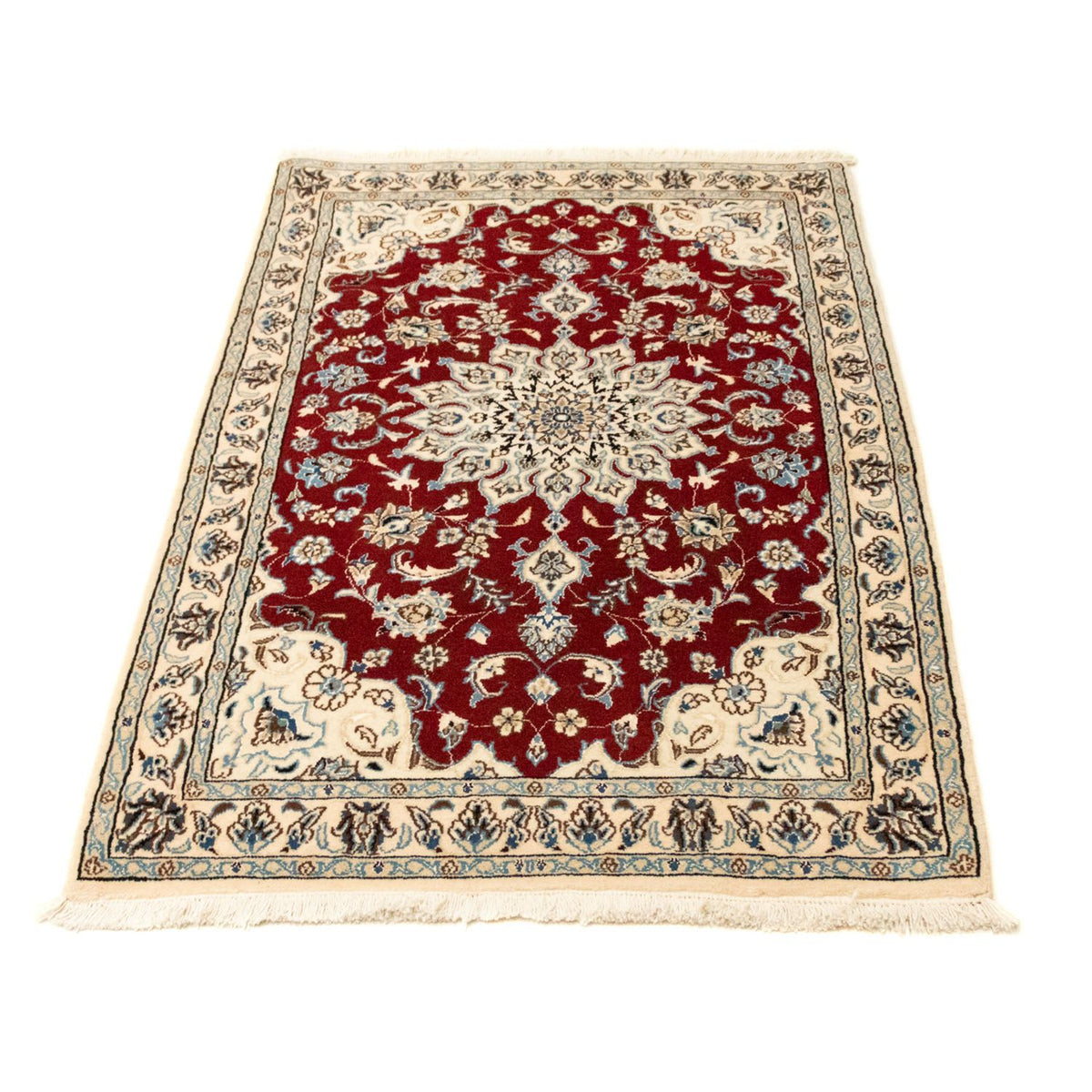Alfombra Persa - Nain - Real - 139 x 82 cm - rojo