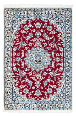 Alfombra Persa - Nain - Real - 169 x 113 cm - rojo oscuro