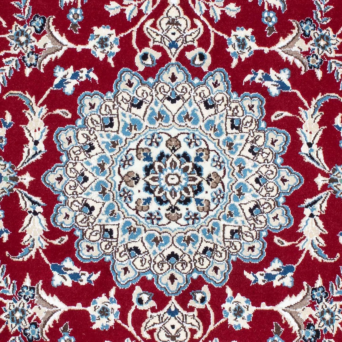 Alfombra Persa - Nain - Real - 169 x 113 cm - rojo oscuro