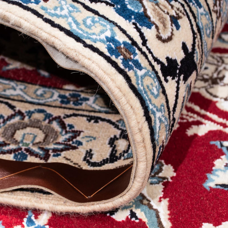 Alfombra Persa - Nain - Real - 169 x 113 cm - rojo oscuro