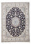 Alfombra Persa - Nain - Real - 251 x 200 cm - azul oscuro