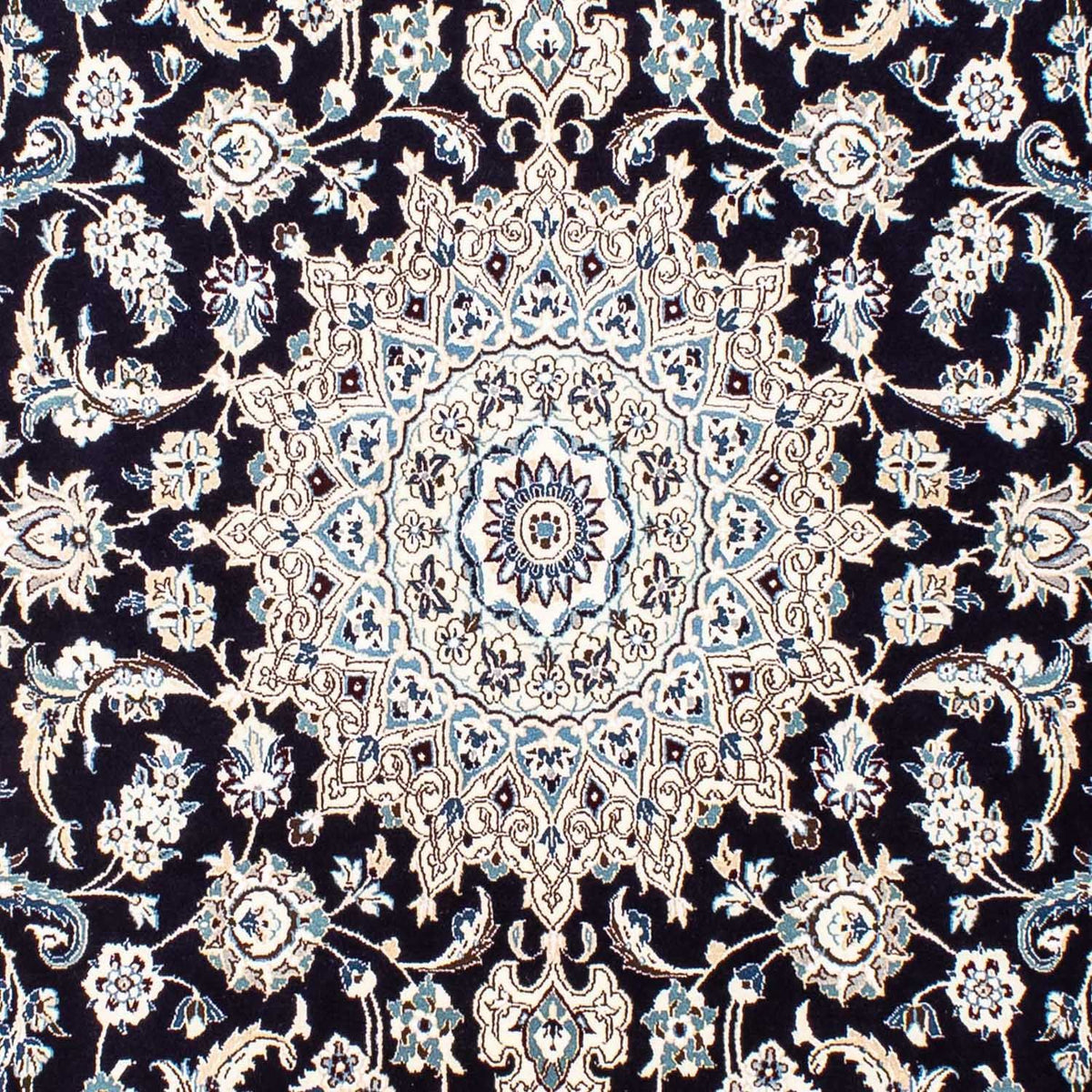 Alfombra Persa - Nain - Real - 251 x 200 cm - azul oscuro