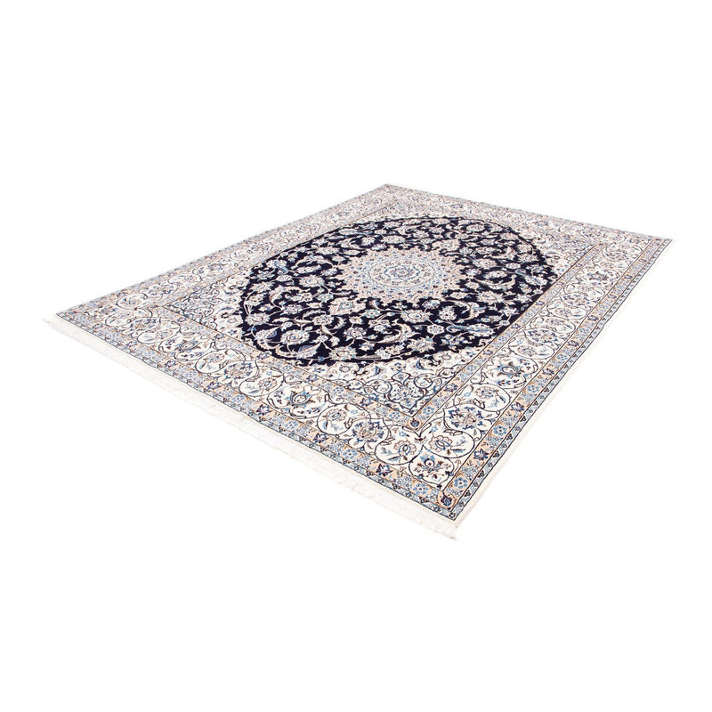 Alfombra Persa - Nain - Real - 251 x 200 cm - azul oscuro