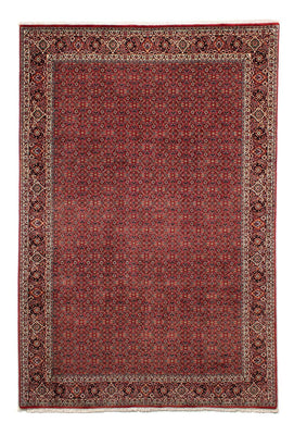 Alfombra persa - Bidjar - 298 x 205 cm - rojo oscuro