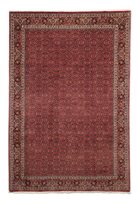 Alfombra persa - Bidjar - 298 x 205 cm - rojo oscuro