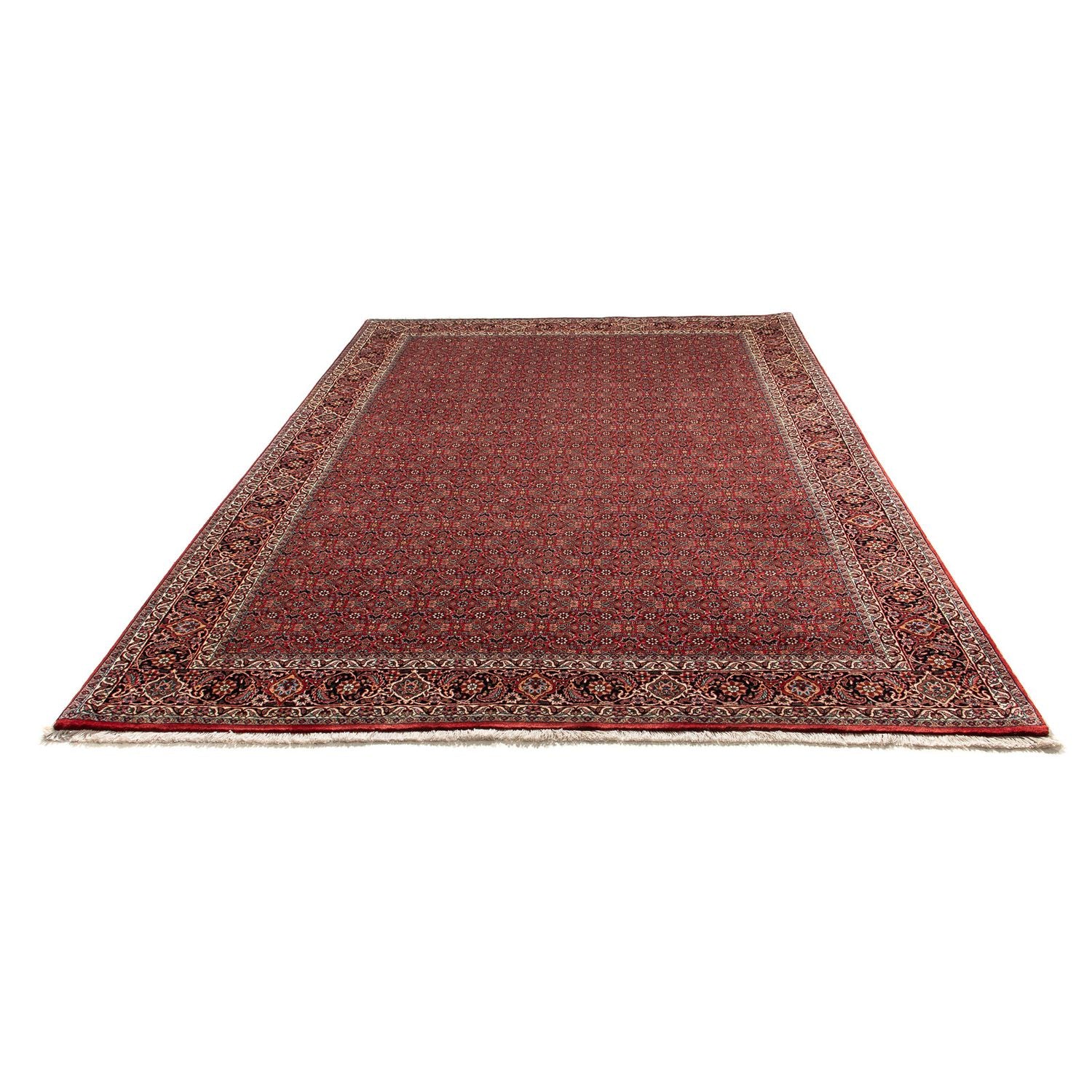 Alfombra persa - Bidjar - 298 x 205 cm - rojo oscuro