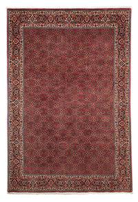 Alfombra persa - Bidjar - 299 x 202 cm - rojo oscuro