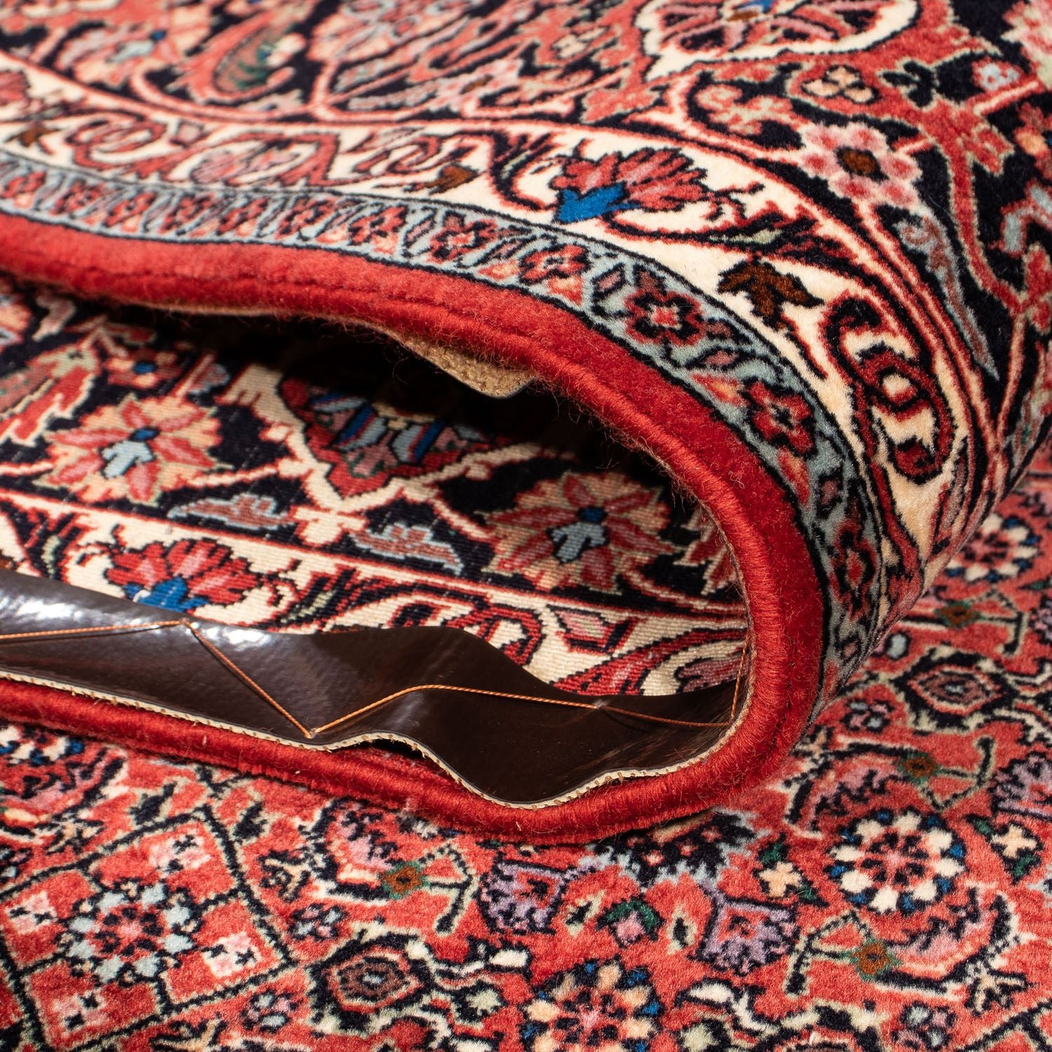 Alfombra persa - Bidjar - 299 x 202 cm - rojo oscuro