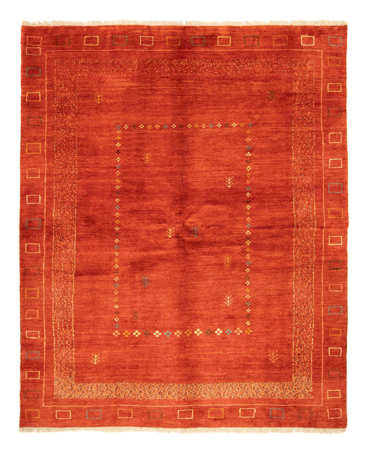Alfombra Gabbeh - Persa - 232 x 177 cm - rojo