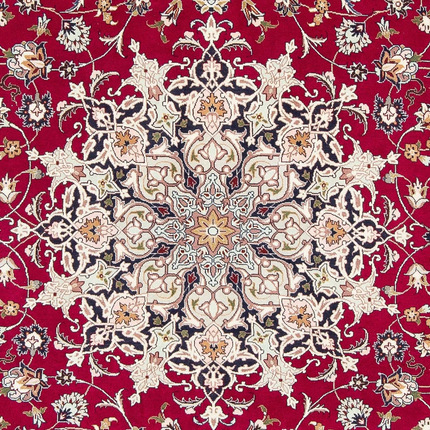Alfombra Persa - Tabriz - Real - 300 x 203 cm - rojo oscuro