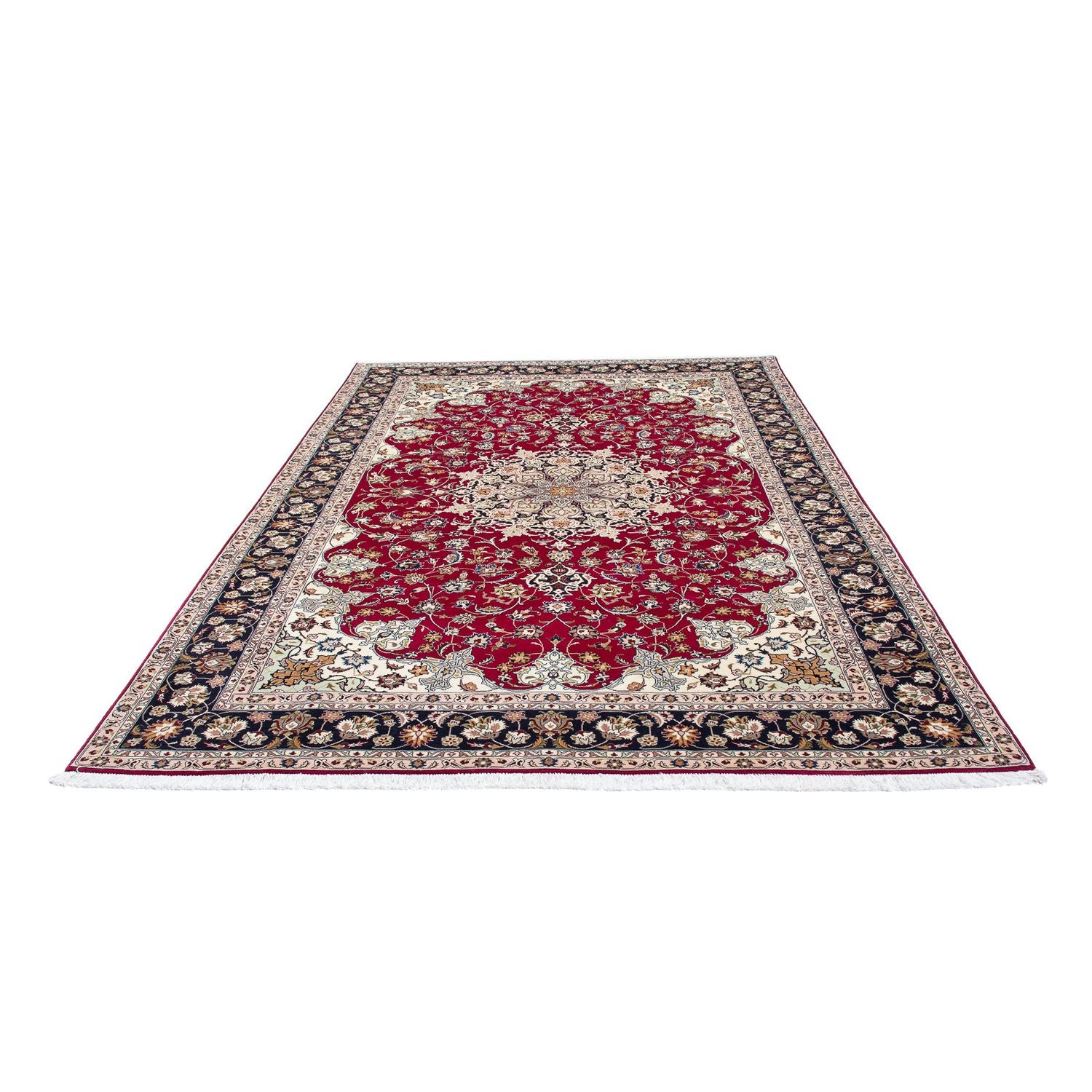 Alfombra Persa - Tabriz - Real - 300 x 203 cm - rojo oscuro