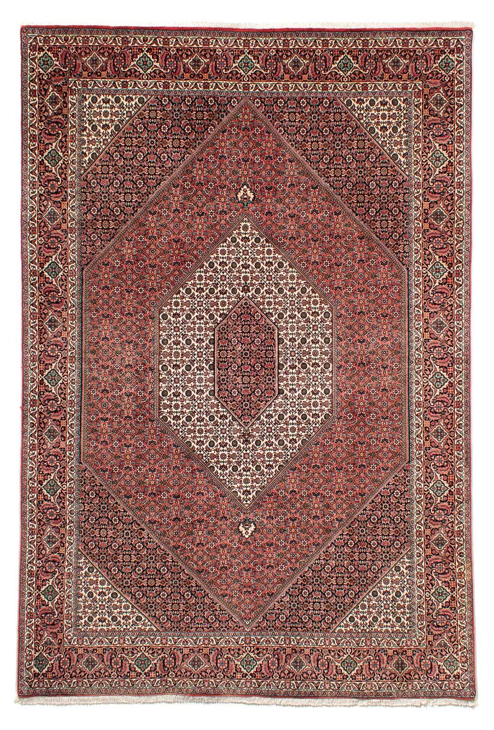Alfombra persa - Bidjar - 293 x 203 cm - rojo claro