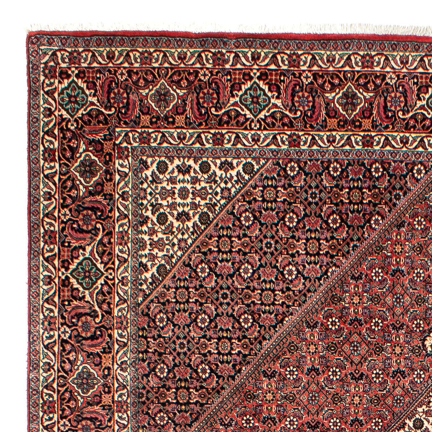 Alfombra persa - Bidjar - 293 x 203 cm - rojo claro