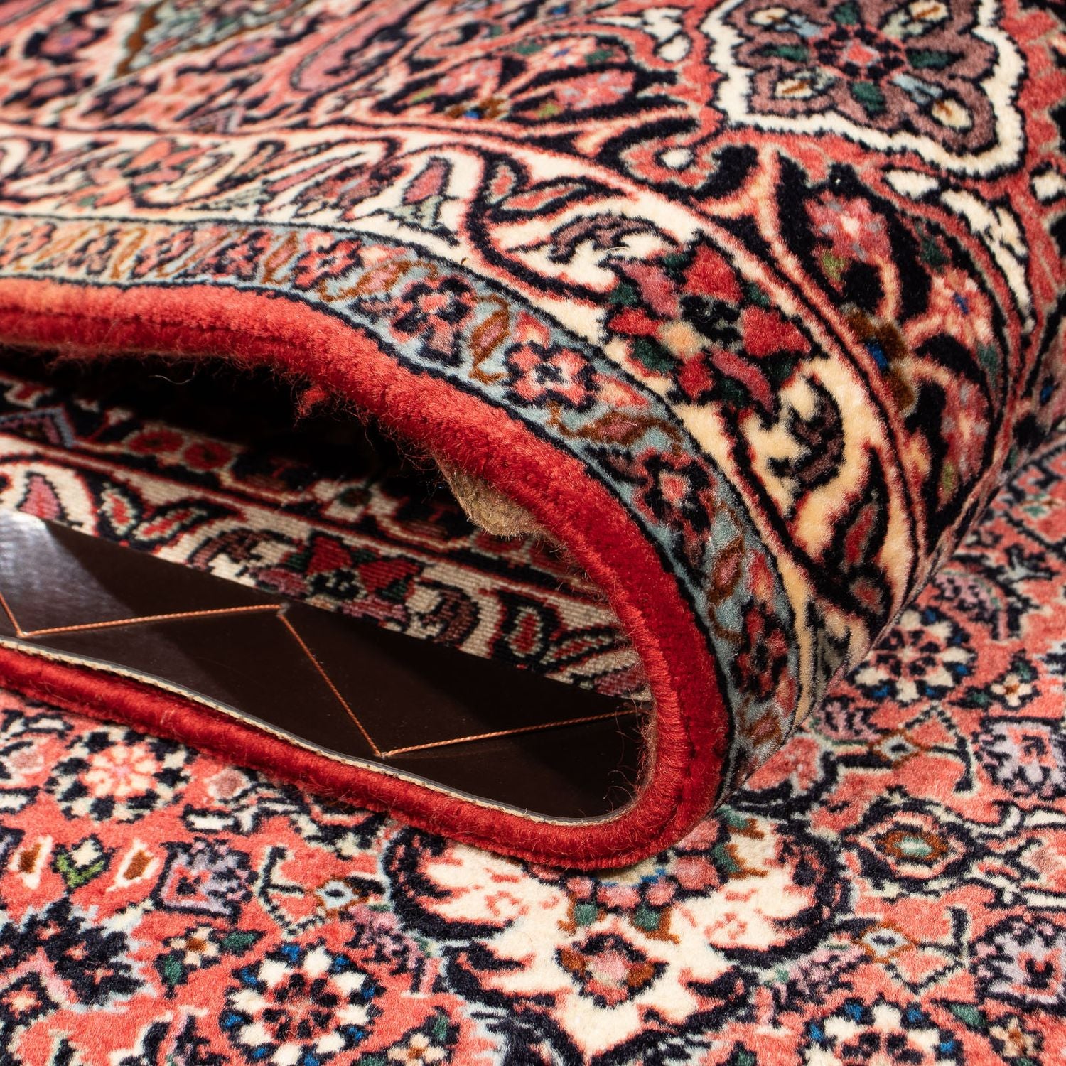 Alfombra persa - Bidjar - 293 x 203 cm - rojo claro