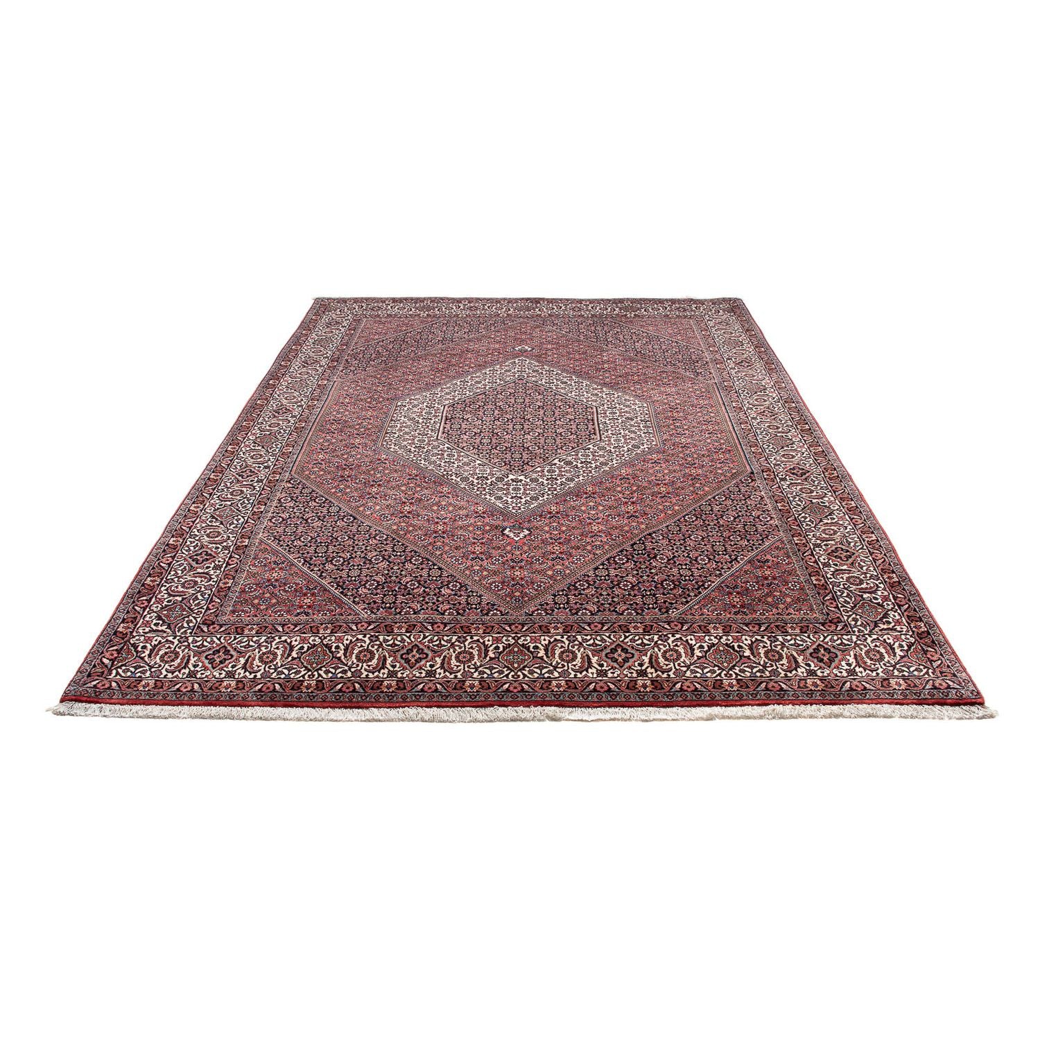 Alfombra persa - Bidjar - 302 x 202 cm - rojo claro