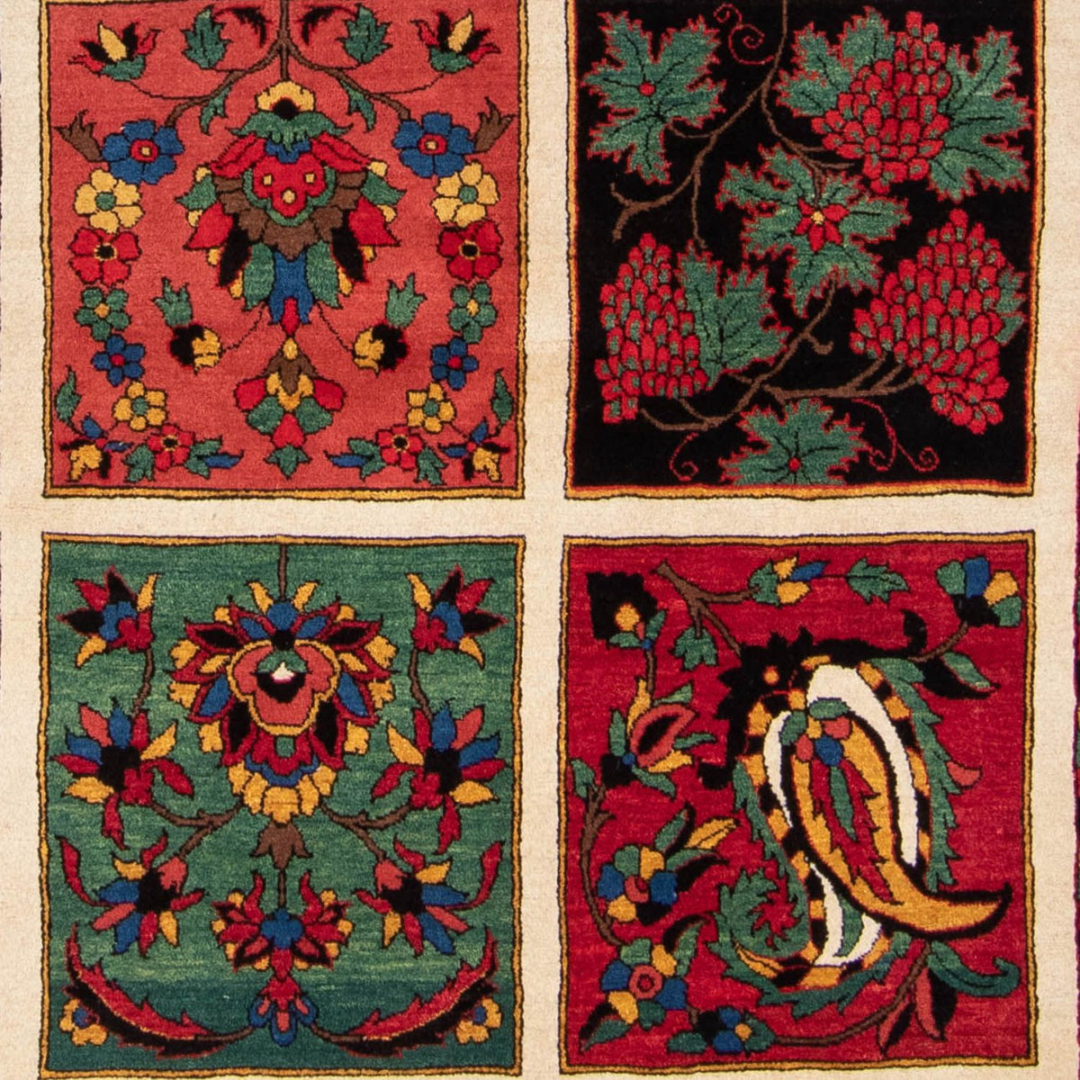 Alfombra persa - Nómada - 377 x 252 cm - rojo oscuro