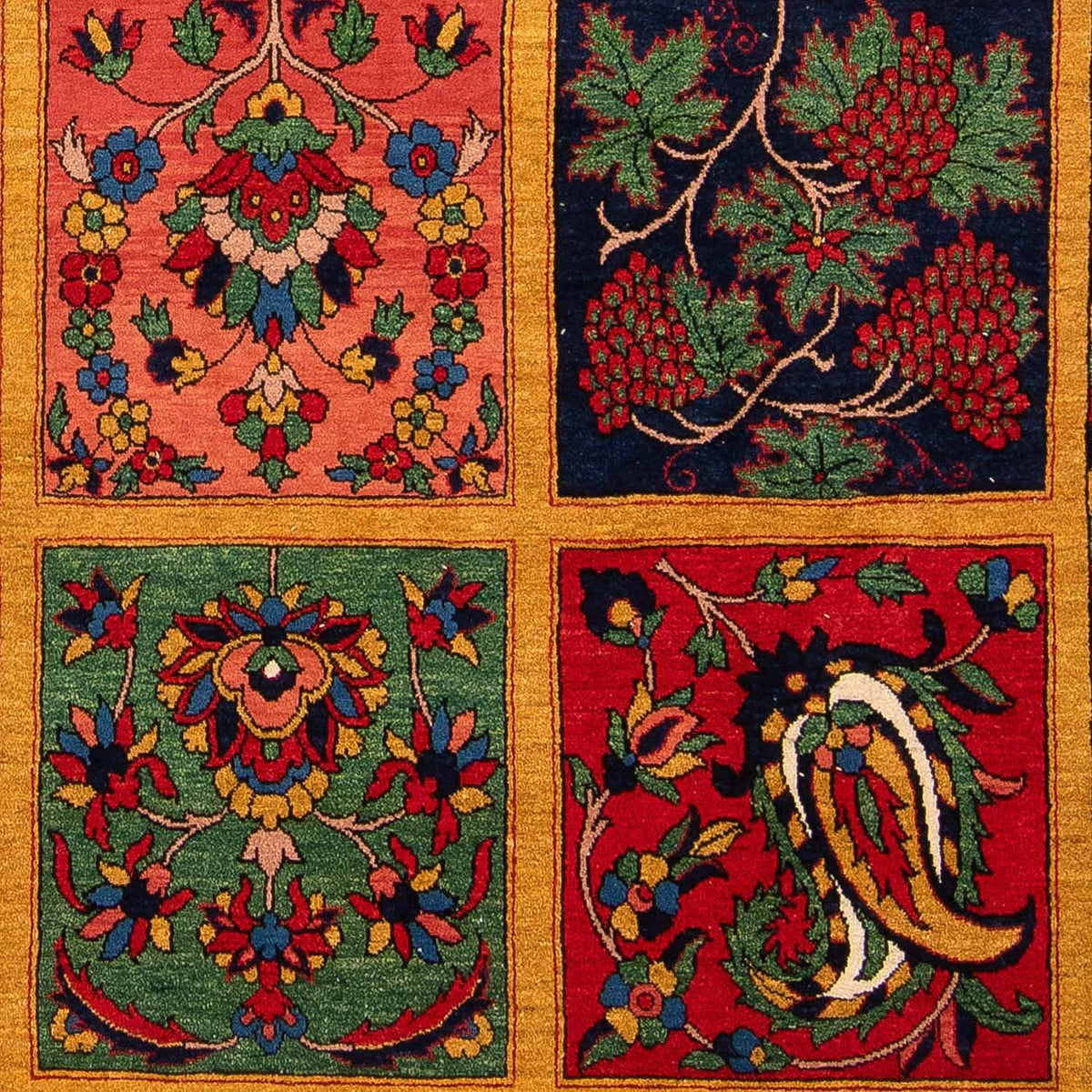 Alfombra persa - Nómada - 361 x 246 cm - rojo oscuro