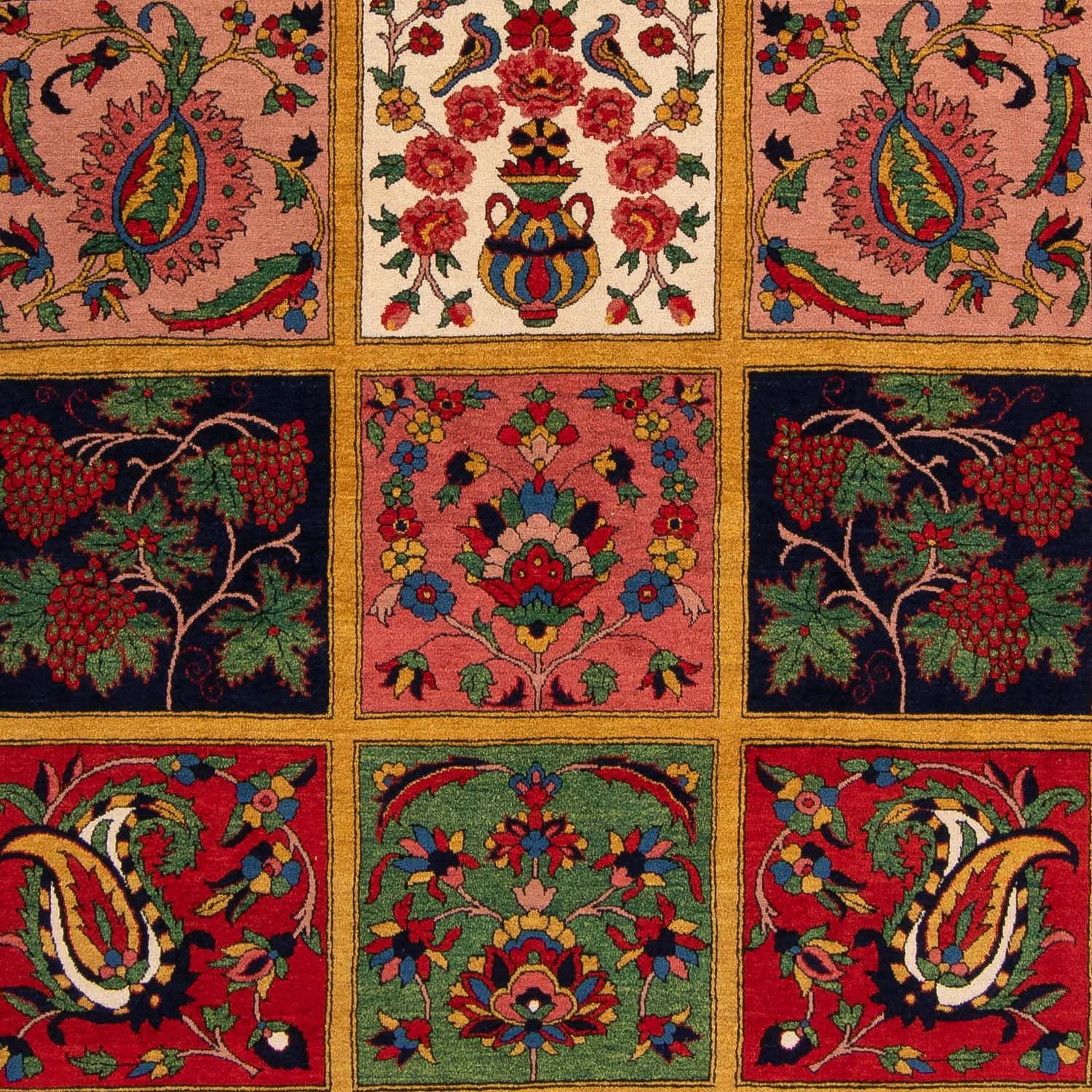 Alfombra persa - Nómada - 338 x 246 cm - rojo oscuro