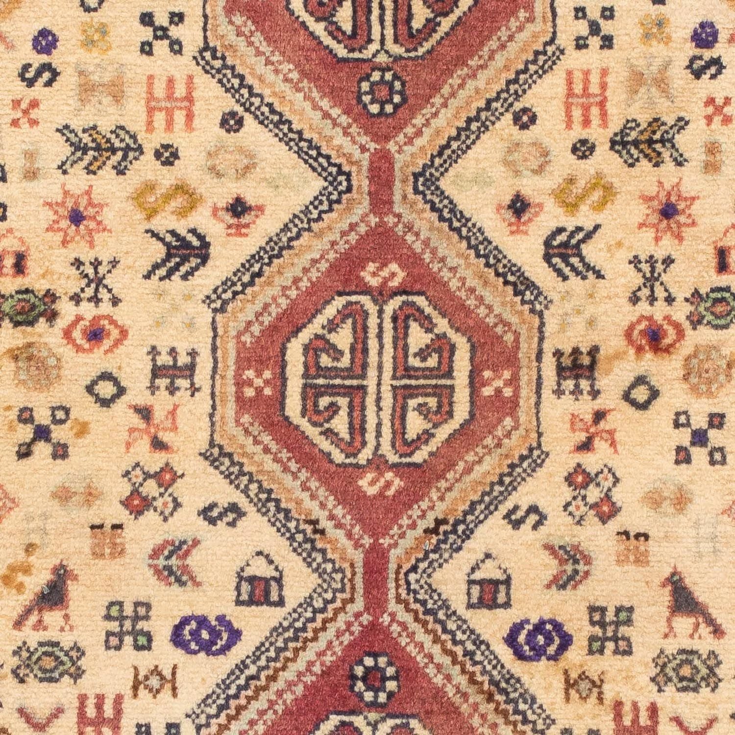 Alfombra persa - Nómada - 122 x 73 cm - rojo claro