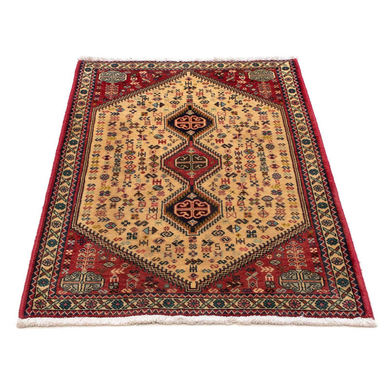 Alfombra persa - Nómada - 124 x 76 cm - rojo claro